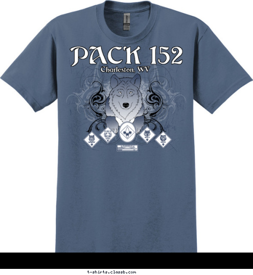 Charleston, WV 152 PACK  T-shirt Design 