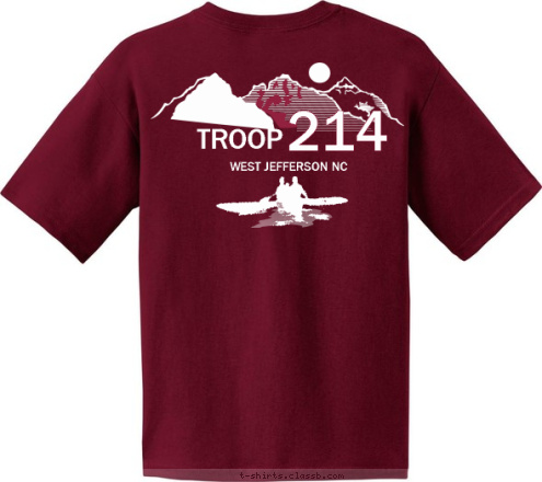 West Jefferson NC Troop 214 WEST JEFFERSON NC 214 TROOP T-shirt Design 