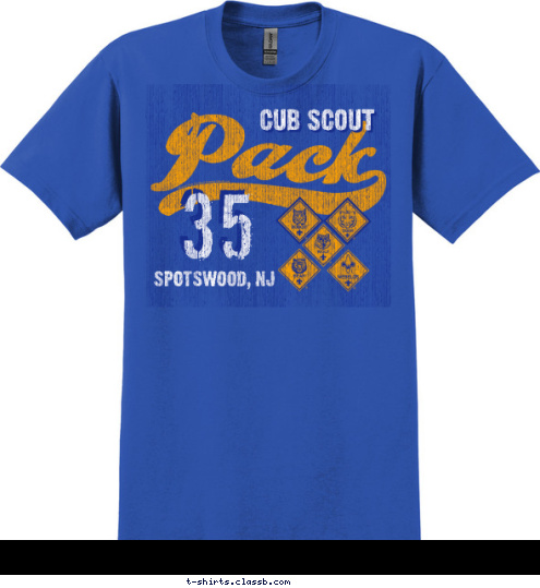 35 SPOTSWOOD, NJ CUB SCOUT T-shirt Design 