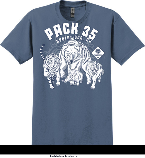 SPOTSWOOD, NJ PACK 35 T-shirt Design 