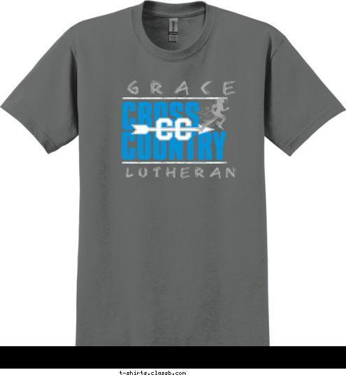 LUTHERAN GRACE COUNTRY CROSS T-shirt Design 