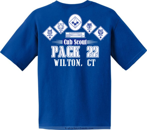 WILTON, CT Pack 22 PACK 22 WILTON, CT Cub Scout  PACK 22 WILTON, CT T-shirt Design 