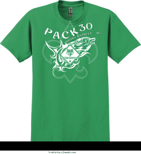 DOUGLASVILLE, GA 30 PACK T-shirt Design 