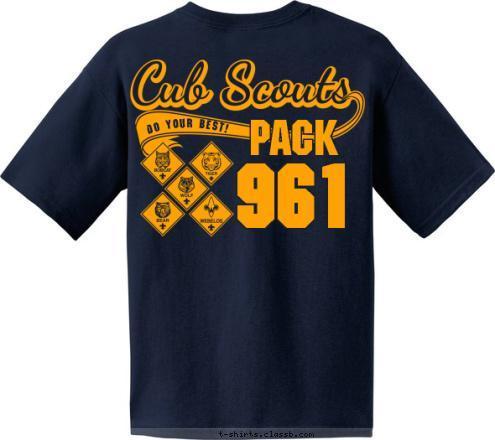 PACK 961 961 PACK DO YOUR BEST! T-shirt Design 