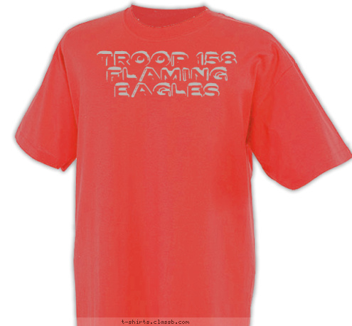 Troop 158 Flaming eagles T-shirt Design 