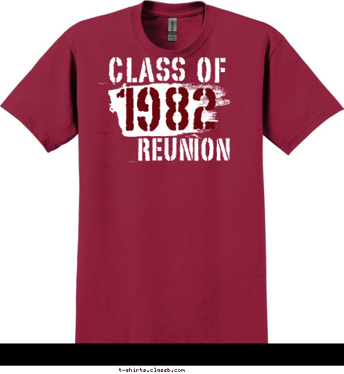 ROOSEVELT HIGH 1982 REUNION CLASS OF T-shirt Design 