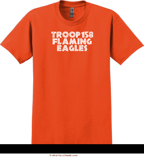 Troop158 Flaming eagles T-shirt Design 