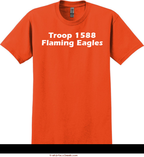 Troop 1588 Flaming Eagles T-shirt Design 