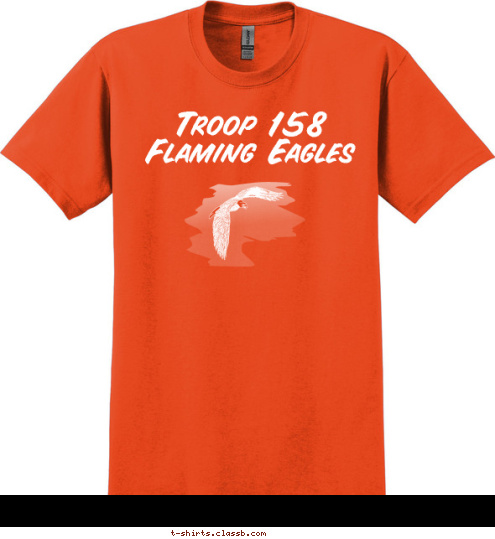 Troop 158 Flaming Eagles T-shirt Design 