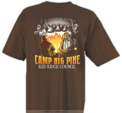 BOY SCOUTS OF AMERICA RED RIDGE COUNCIL CAMP BIG PINE T-shirt Design 