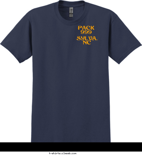 Sylva, NC Pack 999 Sylva, NC 999 K PAC T-shirt Design 