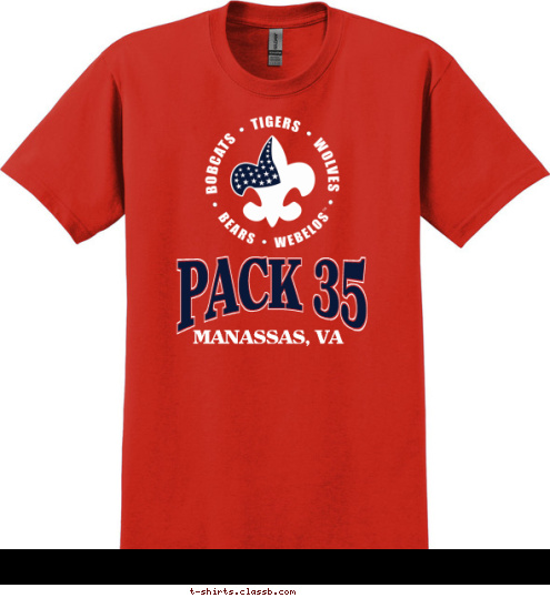 PACK 35 MANASSAS, VA T-shirt Design