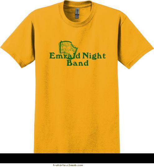 Emrald Night Band T-shirt Design 