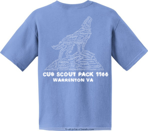 Warrenton VA CUB SCOUT PACK 1166 T-shirt Design 