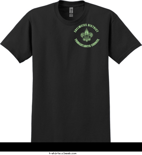 2015 TRANSATLANTIC COUNCIL EDELWEISS DISTRICT  WHERE NO SCOUT 
HAS GONE BEFORE
 FALL CAMPOREE T-shirt Design 