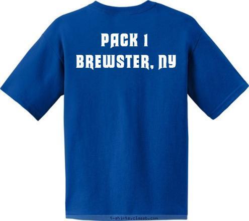 BREWSTER, NY PACK 1 BREWSTER, NY PACK 1 T-shirt Design 