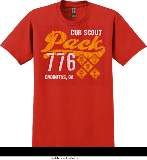 776 ENCINITAS, CA CUB SCOUT T-shirt Design 