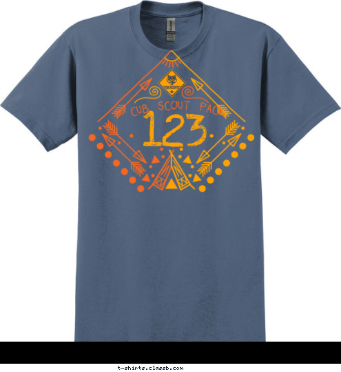 123 CUB SCOUT PACK T-shirt Design 