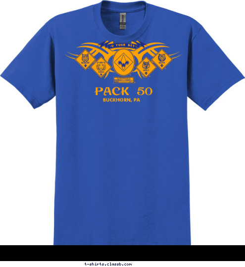 PACK 50 BUCKHORN, PA DO YOUR BEST T-shirt Design 