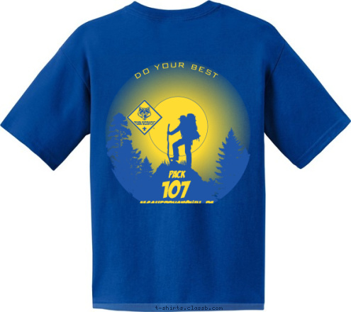 DO YOUR BEST McSherrystown, PA 107 PACK T-shirt Design 