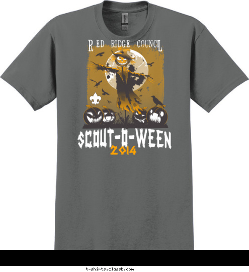 L ED  RIDGE  COUNCI R SCOUT-O-WEEN 2014 T-shirt Design 