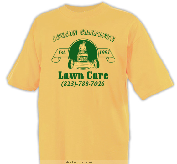 SP6226 Lawn Mower and Banner T-shirt Design