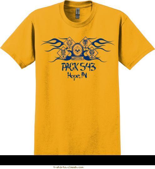 PACK 543 Hope, IN T-shirt Design 