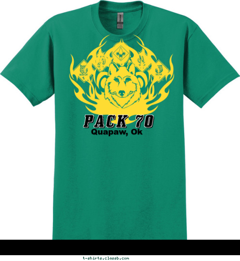 Quapaw, Ok PACK 70 T-shirt Design 