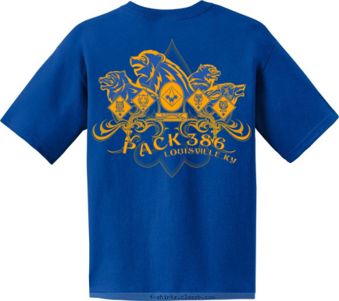 LOUISVILLE, KY PACK 386 LOUISVILLE, KY 386 LOUISVILLE,KY 386 K PACK PAC T-shirt Design Pack 386 Class B Uniform 2015