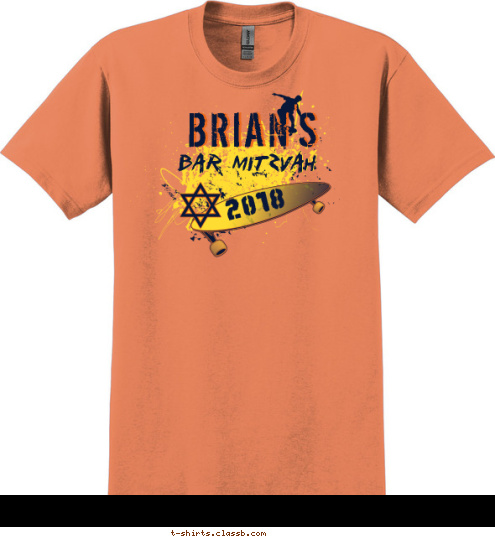 Your text here! BRIAN'S BAR MITZVAH BAR MITZVAH BRIAN'S BRIAN'S 2018 T-shirt Design SP6232