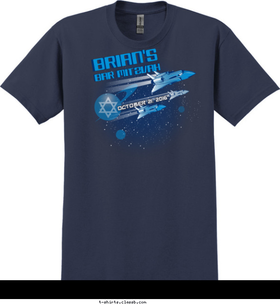 SP6233 Spaceships and Stars T-shirt Design