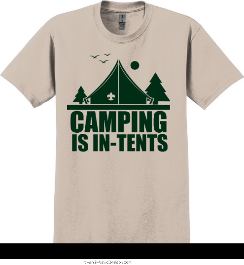 CUB SCOUT PACK 123
ANYTOWN, USA CAMPING IS IN-TENTS T-shirt Design 