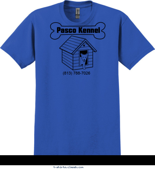 (813) 788-7026 Pasco Kennel T-shirt Design sp669