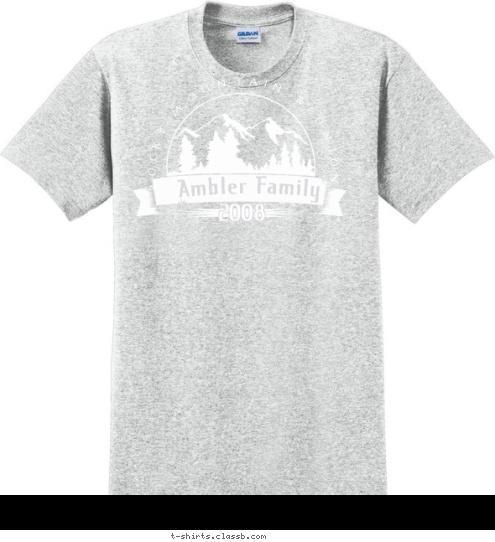 2008 Ambler Family ROCKY MOUNTAIN REUNION T-shirt Design 