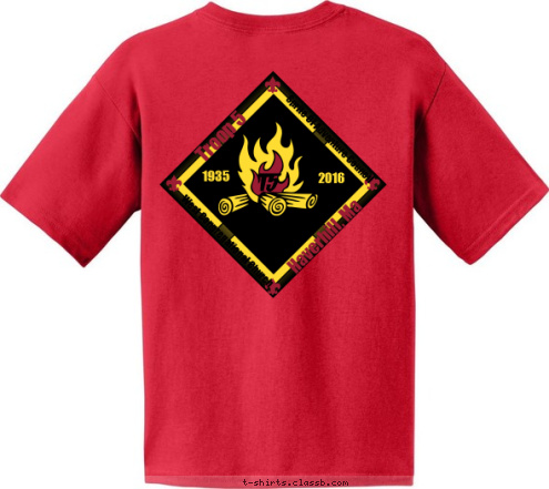 T5 T5 2016 1935 West Congregational Church Sprite Of Adventure Council Troop 5  Haverhill, Ma T-shirt Design 