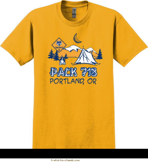 PACK 718 Portland, OR T-shirt Design 