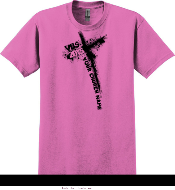 SP6257 Painted Cross T-shirt Design
