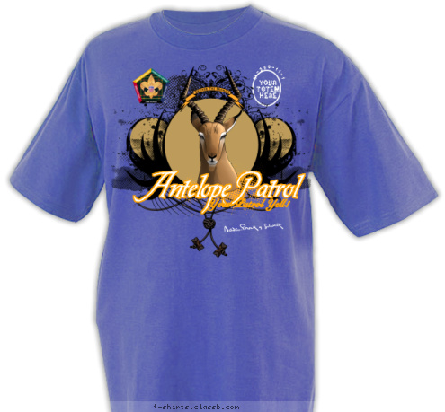 Your Patrol Yell! Antelope Patrol C1-250-11-1 Your 
Totem 
Here T-shirt Design 