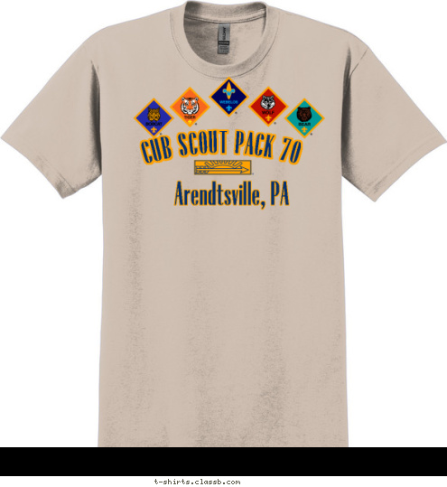 CUB SCOUT PACK 70 Arendtsville, PA T-shirt Design 