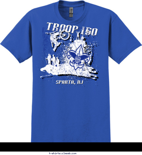 Sparta, NJ TROOP 150 T-shirt Design 