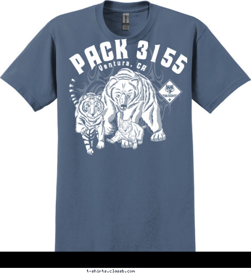 Do Your Best! Ventura, CA PACK 3155 T-shirt Design 