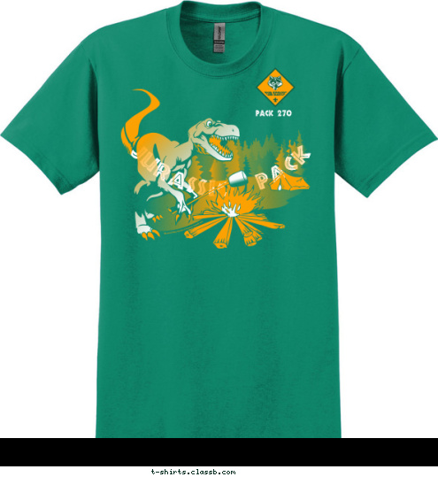  Pack 270 Jurassic  Pack T-shirt Design 