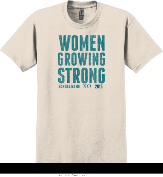 Women Growing Strong T-shirt Design