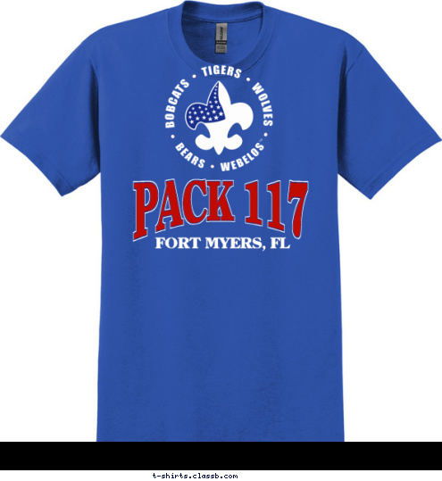 PACK 117 FORT MYERS, FL T-shirt Design 