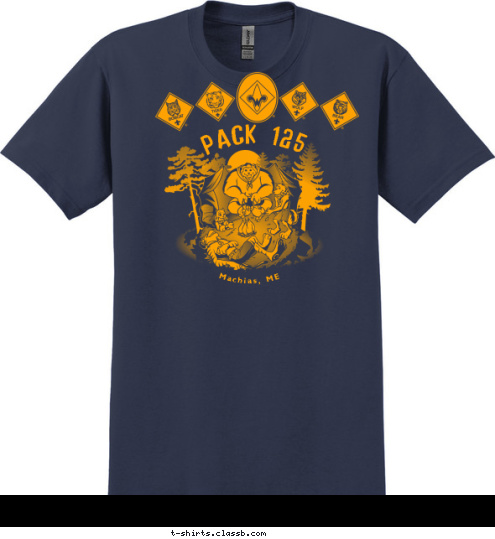 Machias, ME PACK 125 T-shirt Design 