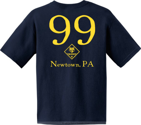 Newtown, PA
 99 Newtown, Pennsylvania Pack 99 T-shirt Design 