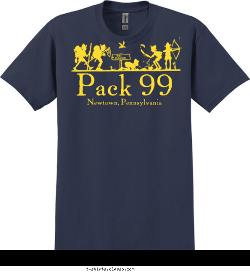 Newtown, PA
 99 Newtown, Pennsylvania Pack 99 T-shirt Design 