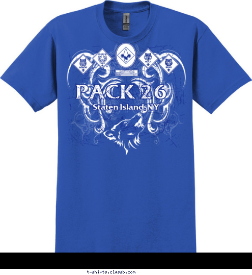 Staten Island, NY PACK 26 T-shirt Design 