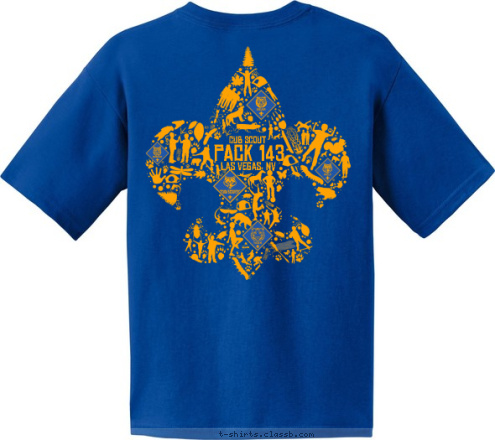 Folsom Pack 94  2015 Las Vegas, NV 2015-2016 PACK 143 PACK 143 CUB SCOUT CUB SCOUT T-shirt Design 