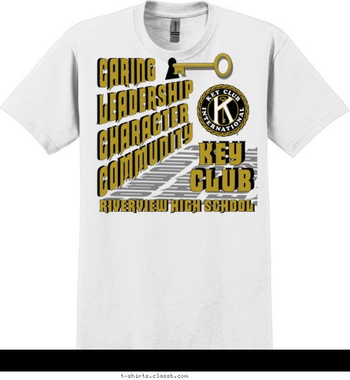 CLUB KEY RIVERVIEW HIGH SCHOOL T-shirt Design 